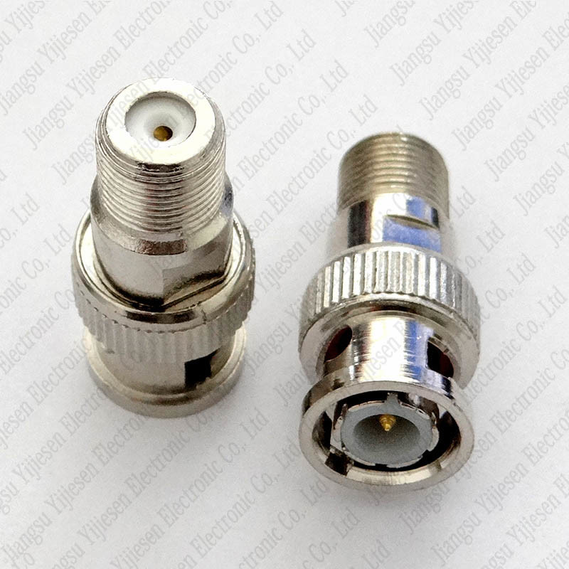 BNC Male to F Female Connector CCTV Camera RF Adapter