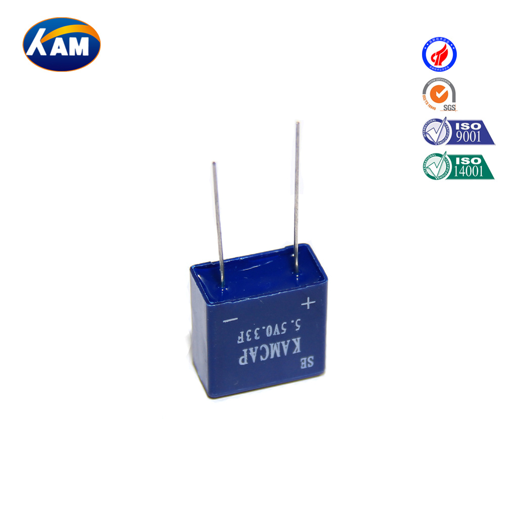 0.33f 5.5V 5.0V Combined Series & Entire Sealing Series Super Capacitor