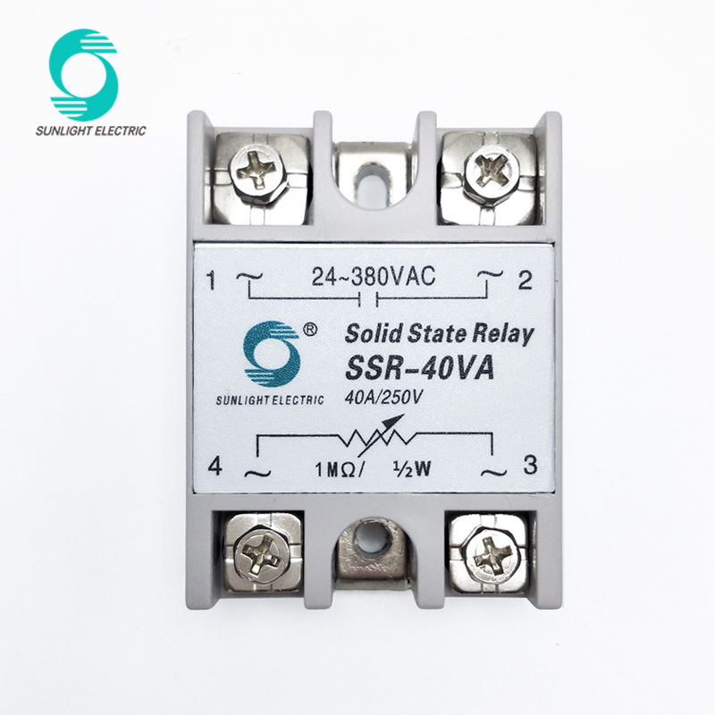 SSR-40va 40A 1m 1/2W 24-380VAC Output SSR Solid State Voltage Regulator Relay