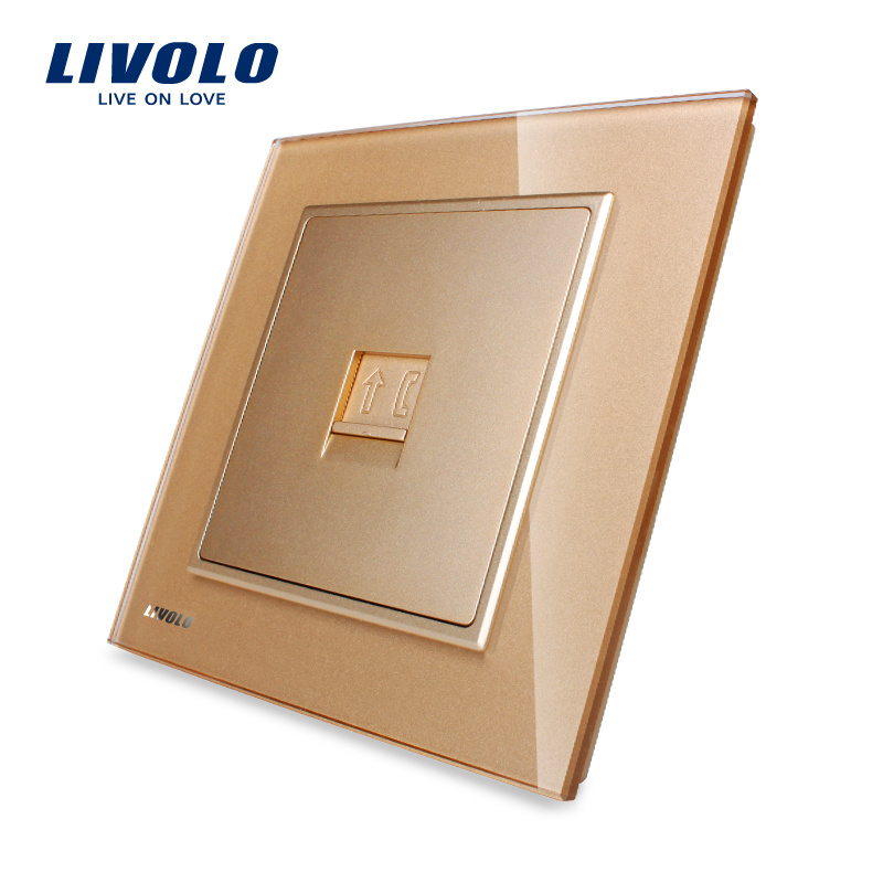 Livolo One Gang Telephone Wall Power Socket Outlet Vl-W291t-11/12/13