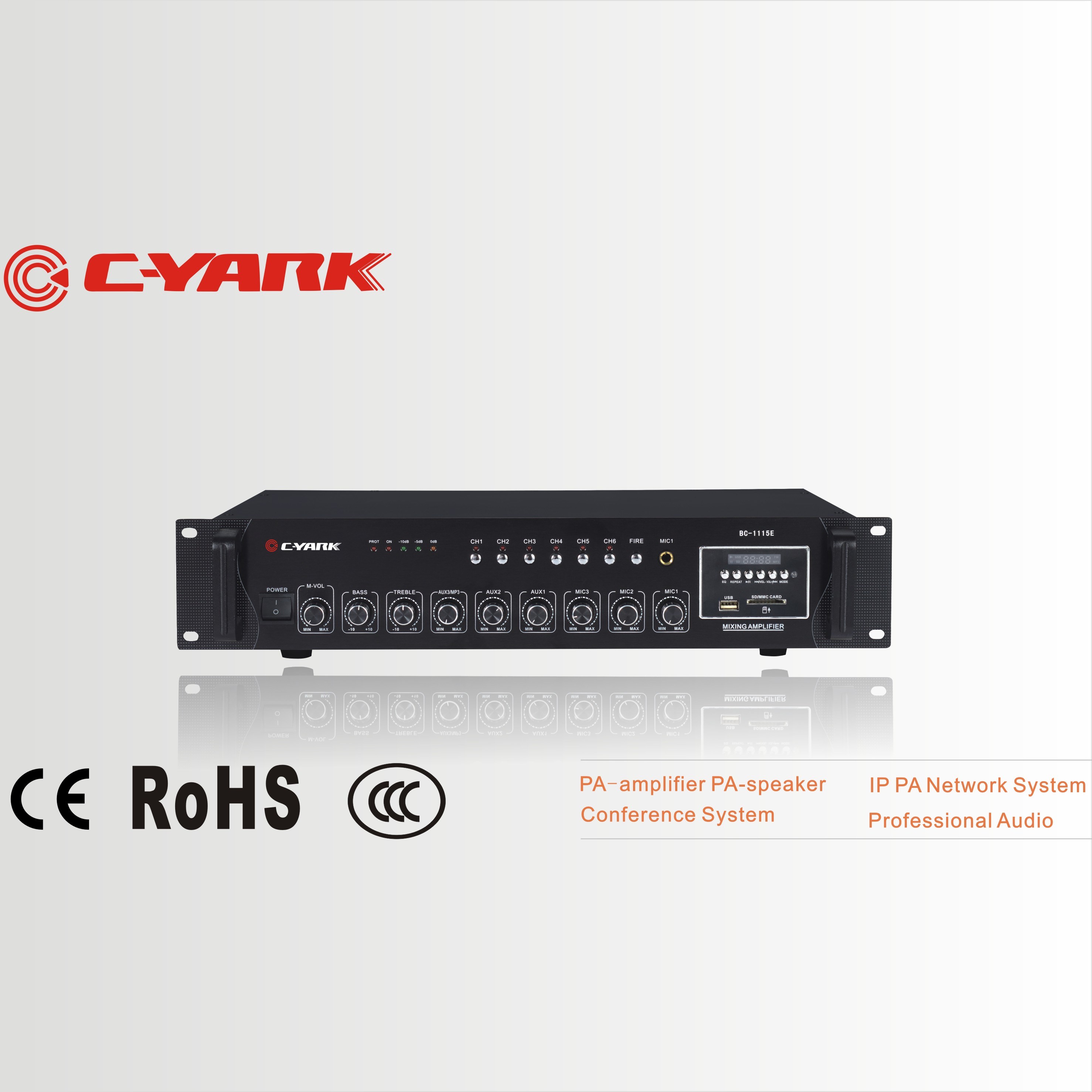 C-Yark Public Address System with 6 Zones and USB Player