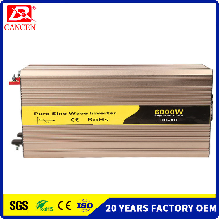 6000W for Households DC-AC Pure Sine Wave Inverter for Households 50/60Hz 12V 24V 48V High Quality