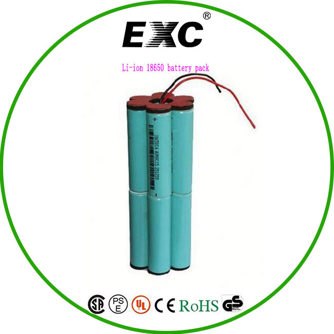 Ce FCC RoHS 14.8V Li Ion Battery Pack Long Cycle Life Rechargeable 18650 Battery Pack