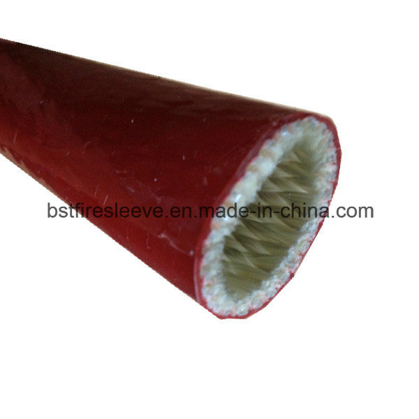 Silicone Rubber Coated Fiberglass Fire Sleeve for Hose and Cable