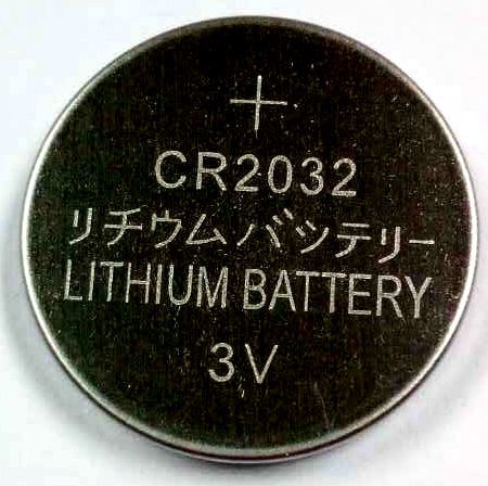 3V Cr2032 Coin Cell Battery