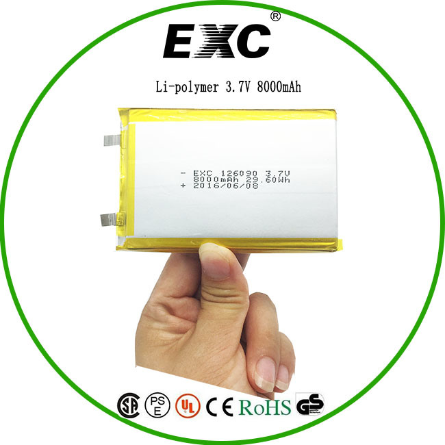Exc126090 Lithium-Ion Polymer Battery 29.6wh 8000mAh for Tablet