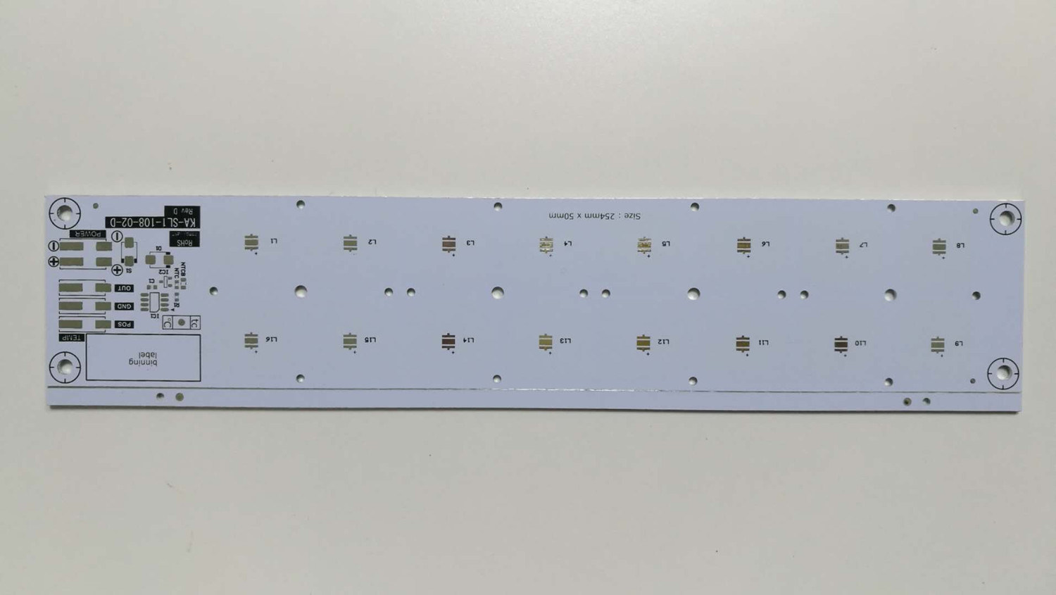 LED Printed Circuit Board Monolayer PCB