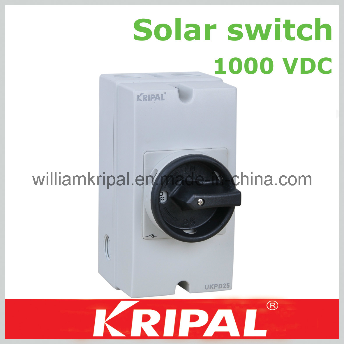 1000VDC DC Solar Isolator Switch