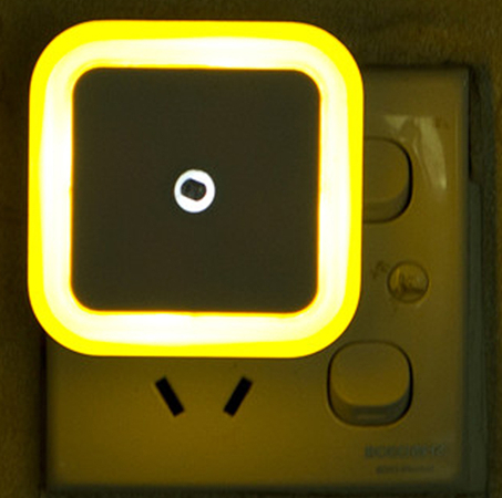 Electric Control Wall Socket Light Sensor Bedroom Lamp Decoration LED Night Light