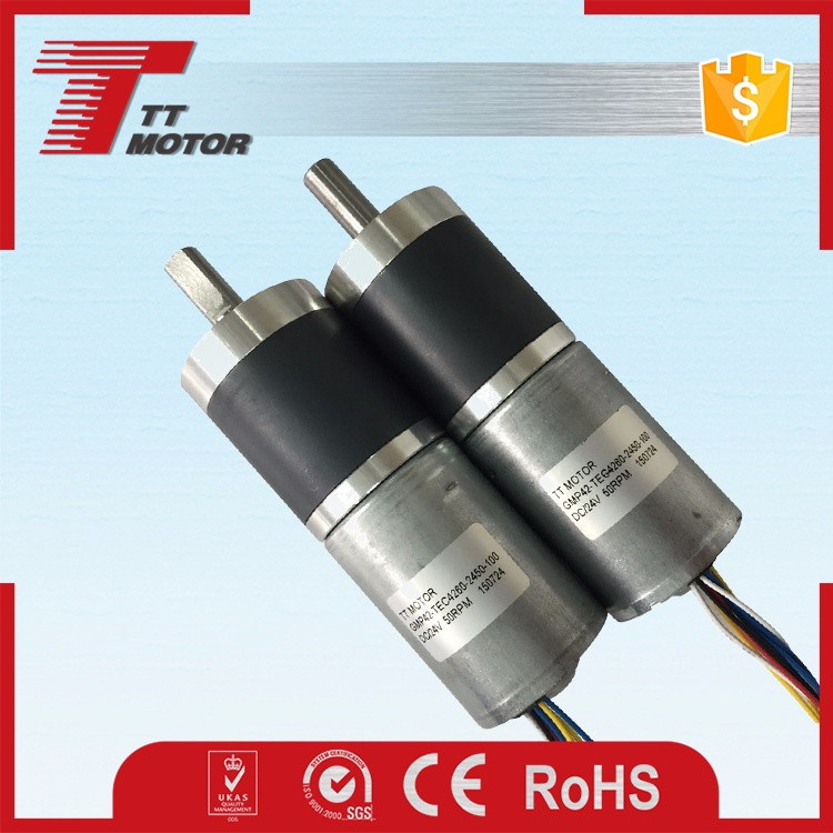 GMP42TEC4260 24V electric DC brushless motor, DC gear motor 42mm
