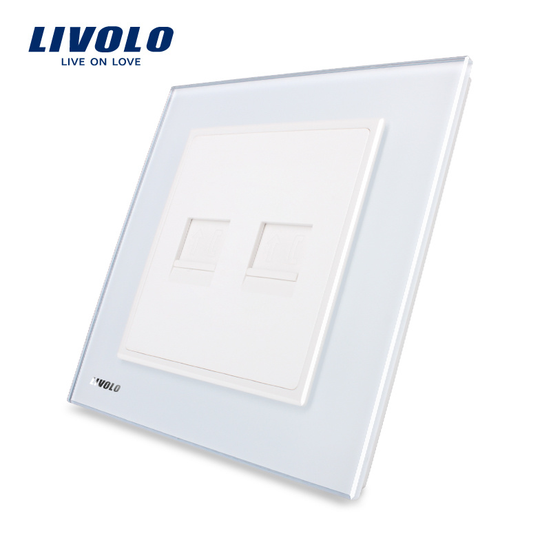 Livolo 2 Gangs Telephone Socket Wall Power Plug/Outlet Vl-W292t-11/12/13