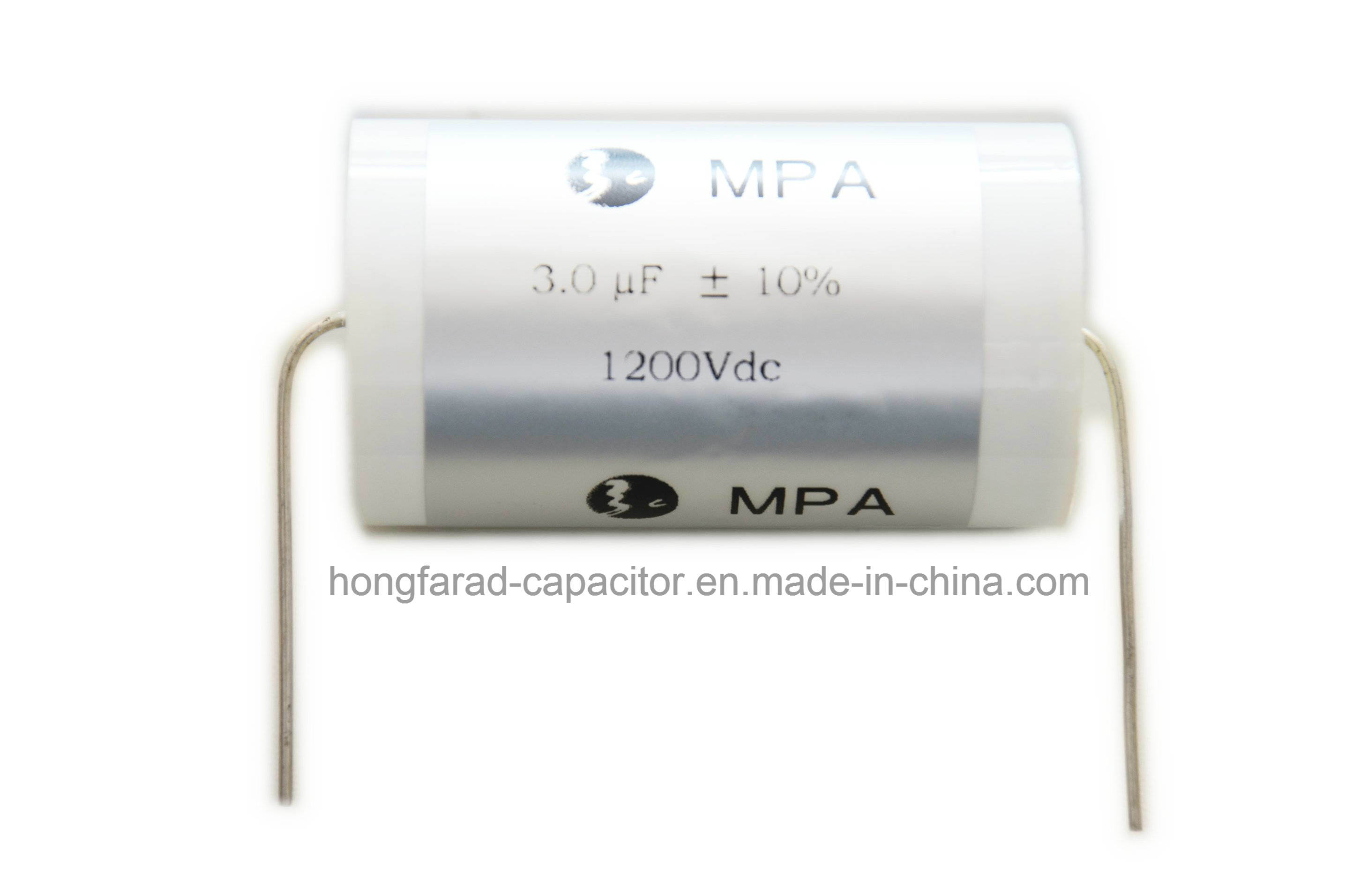 Metallized Polypropylene Film Capacitor for Louder Speaker Cbb20 MPa Axial