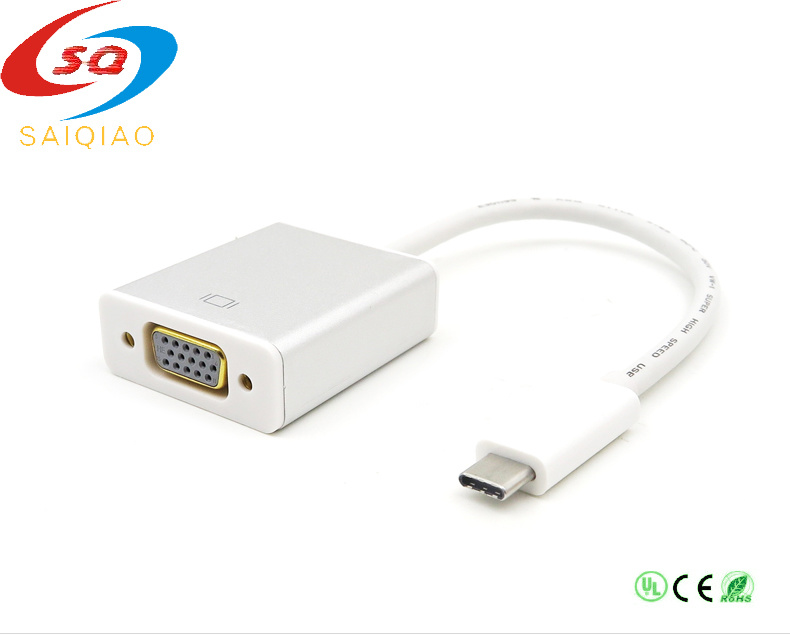 Wholesale USB 3.1 Type C to VGA Cable for Mac