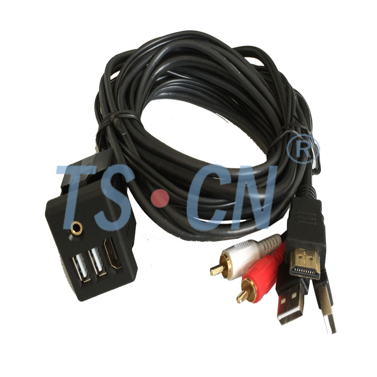 USB RCA 3.5 Cable Automotive Harness