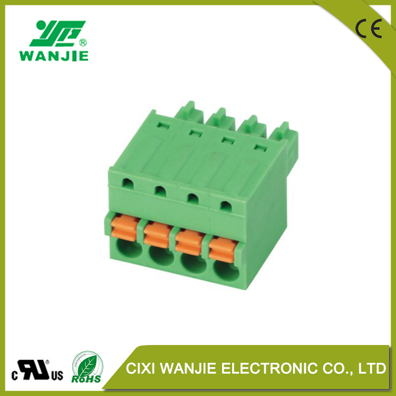 Pluggable Screwless Terminal Connector, 2.5mm, 3.5mm, 3.81mm, 5.0mm, 5