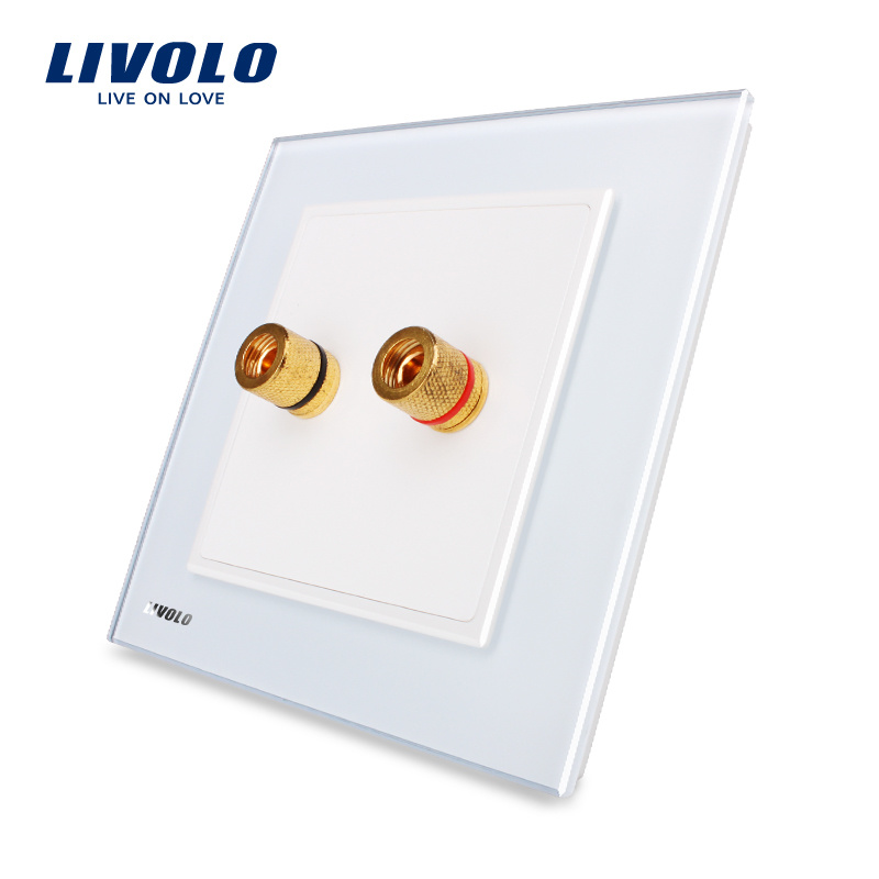 Livolo UK Standard 1 Group Wall Audio Socket Outlet Vl-W291A-11/12/13