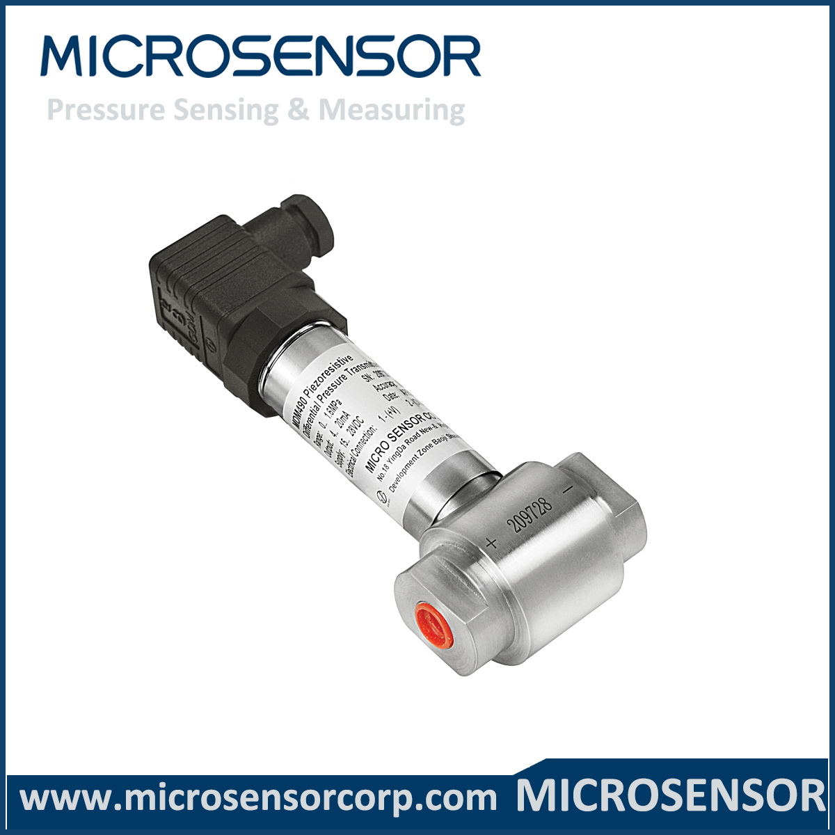 2-Wire 4~20mA DC Differential Pressure Sensor MDM490