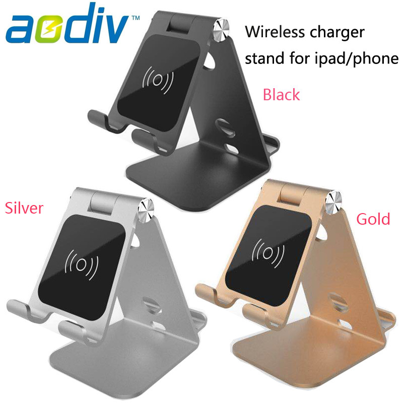 New Products X3 Multi-Position Aluminum Wireless Charger with Mobile Phone Stand