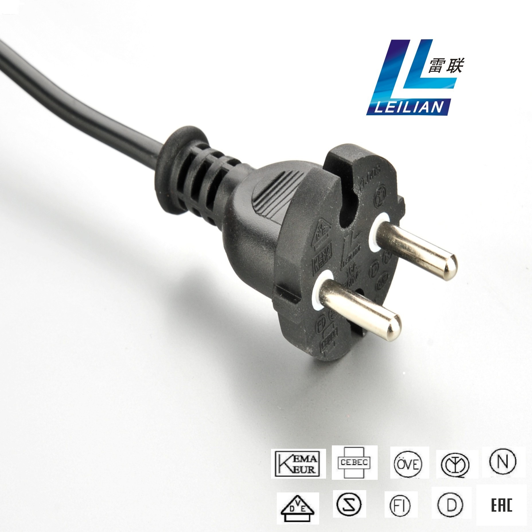 The EU Nations Power Cord Plug with Two Pins VDE