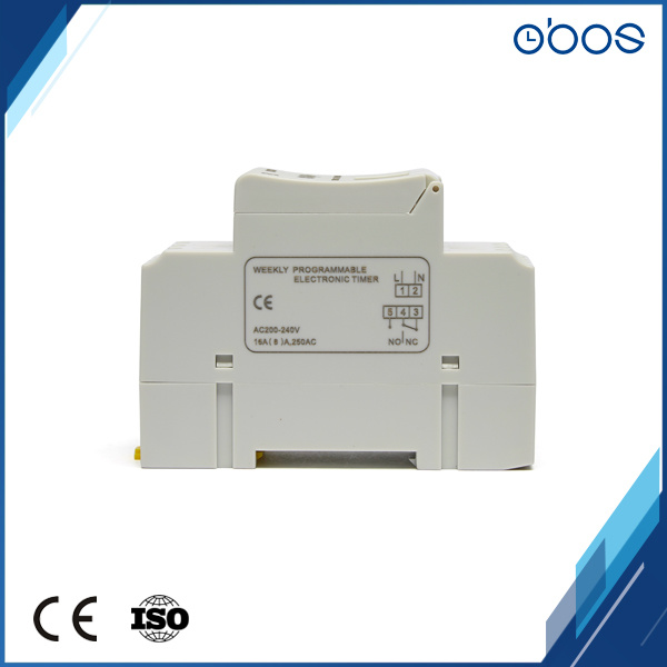 DIN Rail 12V Timer Switch with LCD Display