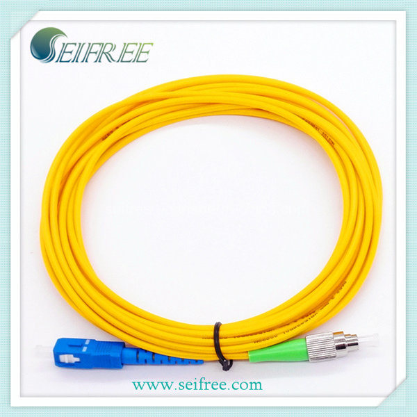 3m Single Mode Simplex Sc to FC Fiber Optic Patch Cord Cable
