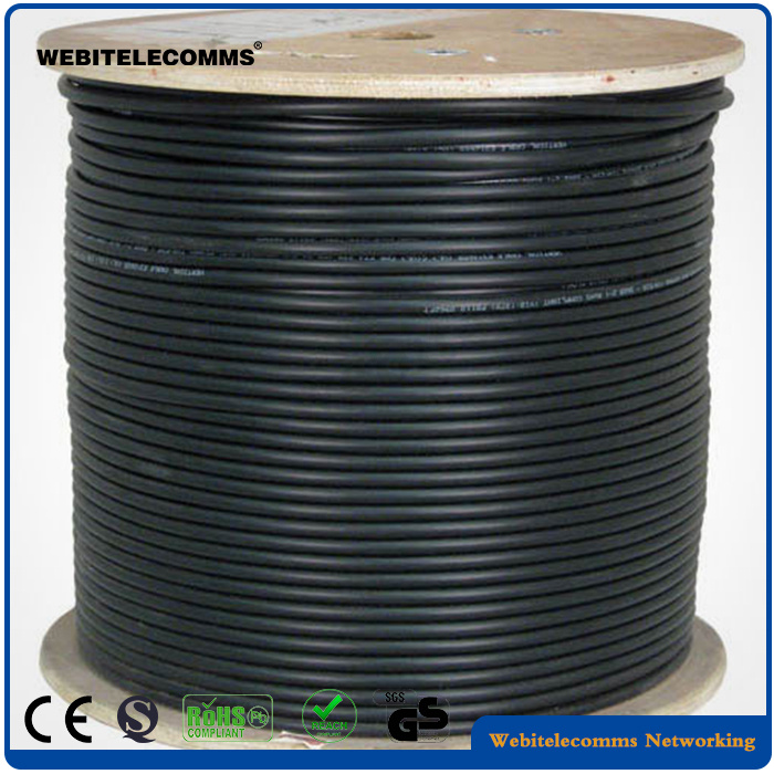 Fluke Tested S/FTP CAT6A 4 Pairs Twisted Cable Bare Copper Outdoor Network Cable Network Cable