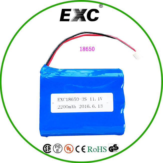 EXW18650 11.1V 2200mAh Lithium Battery Series for Camera