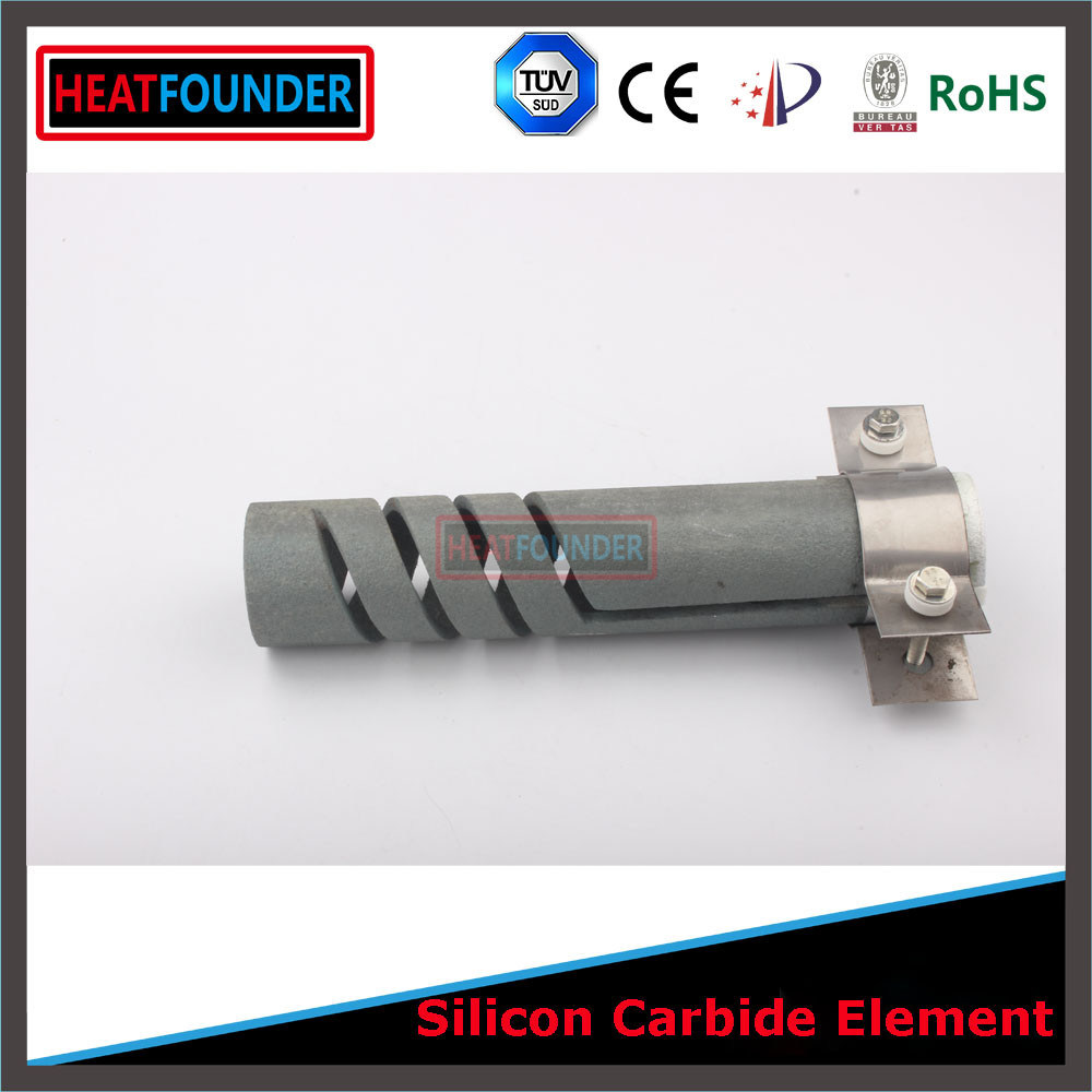 1600c Double Spiral Sic Heating Element Industrial Heater