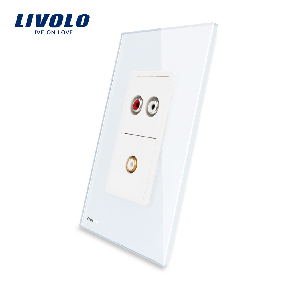 Livolo New Home Wall Audio Socket Video Socket (VL-C591ADVD-11/12)