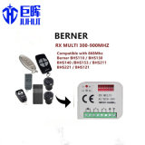 Universal 2-Channel Receiver. Compatible with: Berner 868.3MHz Bhs110, Bhs121, Bhs130, Bhs140, Bhs153, Bhs211, Bhs221 Remotes