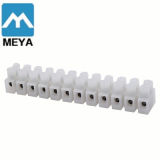 H Type White Feed Through Terminal Block Chinese Supplier 12 Poles 12 Pins 12 Points