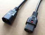 VDE UL AC Locking IEC Power Cord for Use in Europe and North America