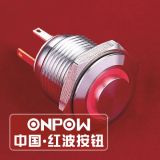 Onpow 16mm Push Button Switch (GQ16H-10E/JL/R/12V/S, CCC, CE, RoHS)