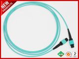 40g MTP Fiber Optic Cables Aqua PVC Outer Jacket