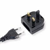 European Euro EU 2 Pin to UK 3pin Power Socket Travel Plug Adapter Converter