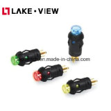 Ple Series Illuminated Pushbutton Switch with Round 8mm Cap