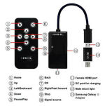 Mhl Micro USB to HDMI HDTV Adapter+Remote Control for Samsung/HTC/Tablet