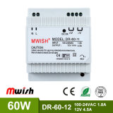 60W AC/DC12V Single Output DIN Rail Switching Power Supply for LED Lights