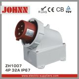 IP67 4p 32A Surface Mounted Industrial Plug