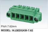 New Products 30A Rated Current Pluggable Terminal Block with Nuts (WJ3EDGKM-7.62)