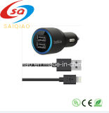 USB Car Charger with 8 Pin Cable 20W 2.1A Mini