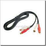 1-50m 4.0*8.0 Male-Female Spiral RCA Cable Black a/V Cable (AL-AVC015Y)