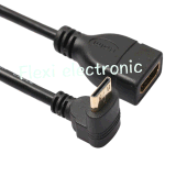 Newest Fashion Gold 90 Degree HDMI Cable