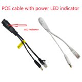 24V to 12V Passive Poe Injector Cable with LED Indicator Waterproof Max 100m Transmission