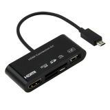 HDMI HDTV Adapter+OTG Card Reader for Galaxy S3 Mini/S3/S4/Note 2