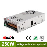 250W AC/DC Single Output LED Switching Power Supply with Ce RoHS