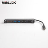 Type C to VGA USB3.0 Hub Video SD Card ABS Adapter for Data Transfer (9.5030)