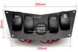 Dash Panel 4 Rocker Switch Digital Volt for Polaris Ranger Rzr XP 800s 900XP