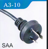 10A 250V Australia 3 Pin Power Cord with Plug (A3-10)