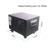 LiFePO4 Battery 12V 200ah Lithim Ion Battery Pack for Solar Storage